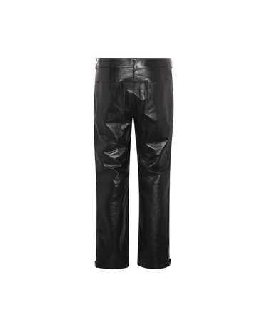 Alexander McQueen Black Leather Biker Pants - image 1