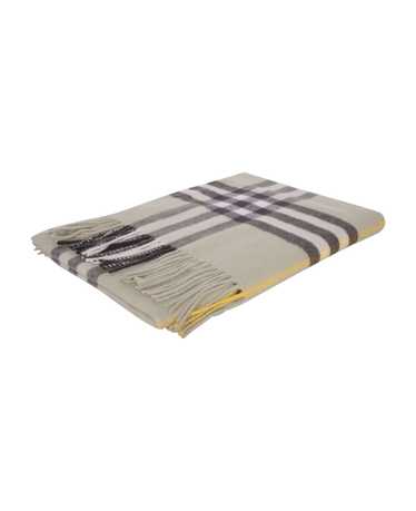 Burberry Beige Washed Giant Check Scarf