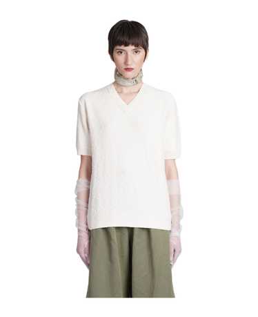 Maison Margiela Knitwear In White Cotton