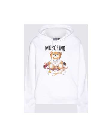 Moschino White Cotton Teddy Bear Sweatshirt