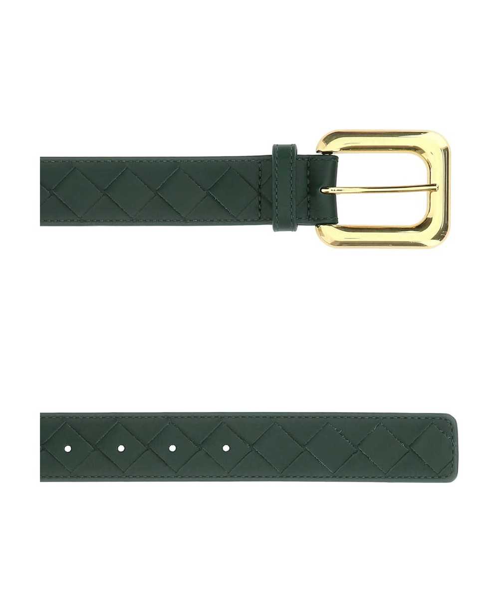 Bottega Veneta Bottle Green Leather Belt - image 1