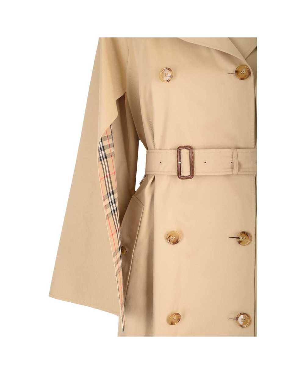 Burberry Trench Coat With Cape Sleeves - image 3