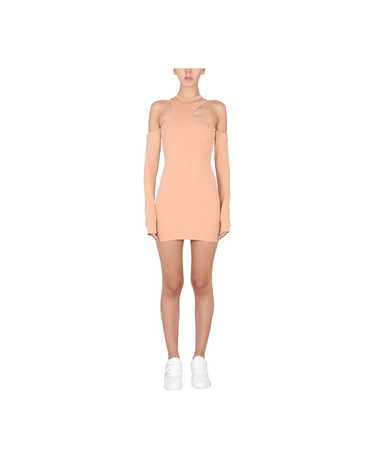 Off-White Asymmetric Mini Dress