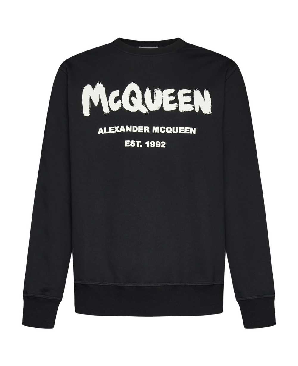 Alexander McQueen Graffiti Print Sweater - image 1