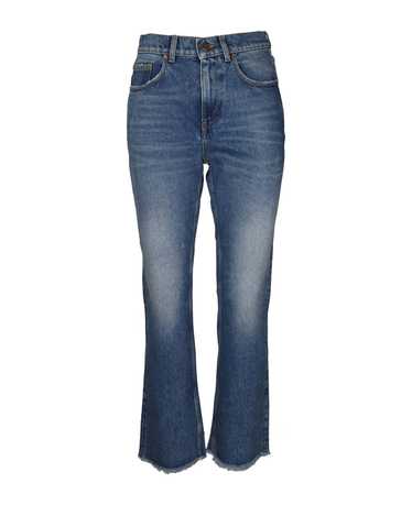 Golden Goose Golden Jeans Cropped Flare Color Blue