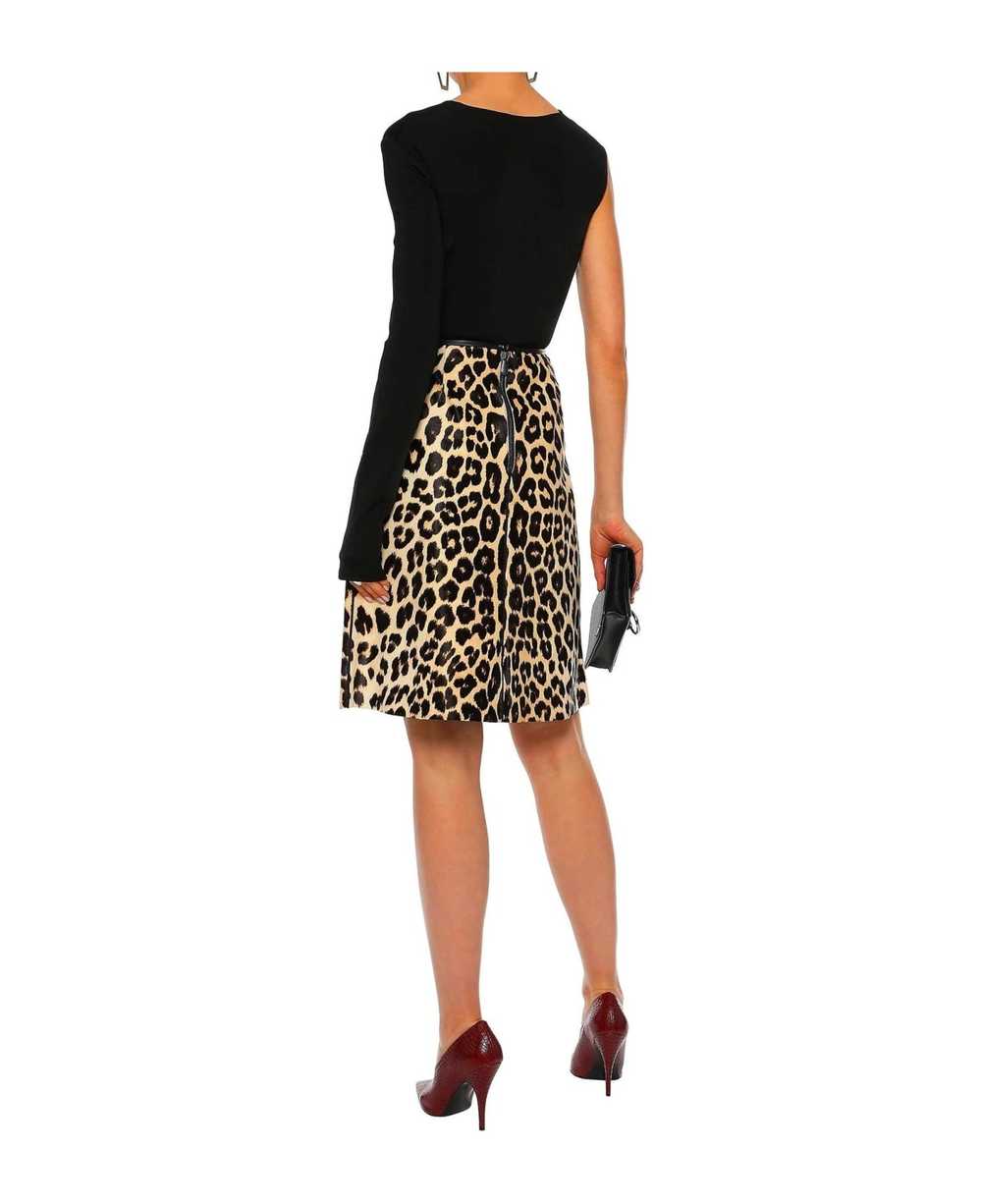 Bottega Veneta Leopard Print Calf Hair Skirt - image 3