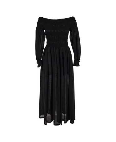 Max Mara Off-shoulder Long-sleeved Dress