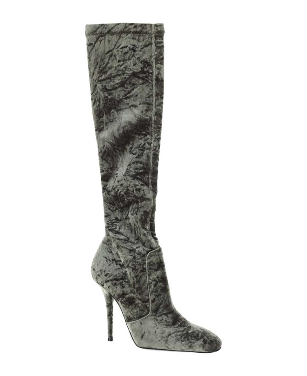 SAINT LAURENT Bonnie Velvet Boots - image 2