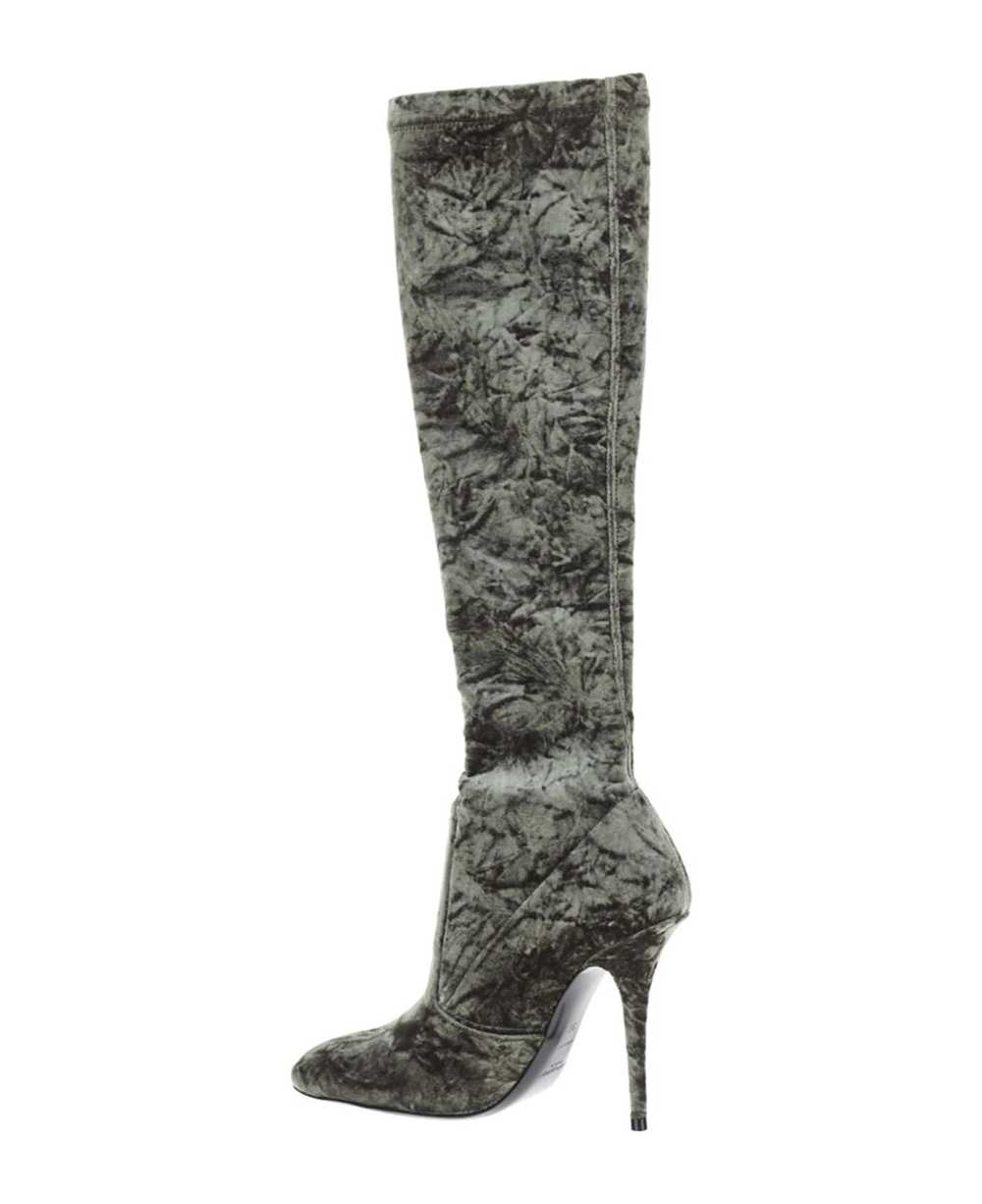 SAINT LAURENT Bonnie Velvet Boots - image 3