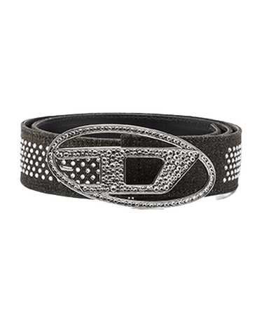 Diesel Oval D Logo B-1dr Strass Black denim and l… - image 1