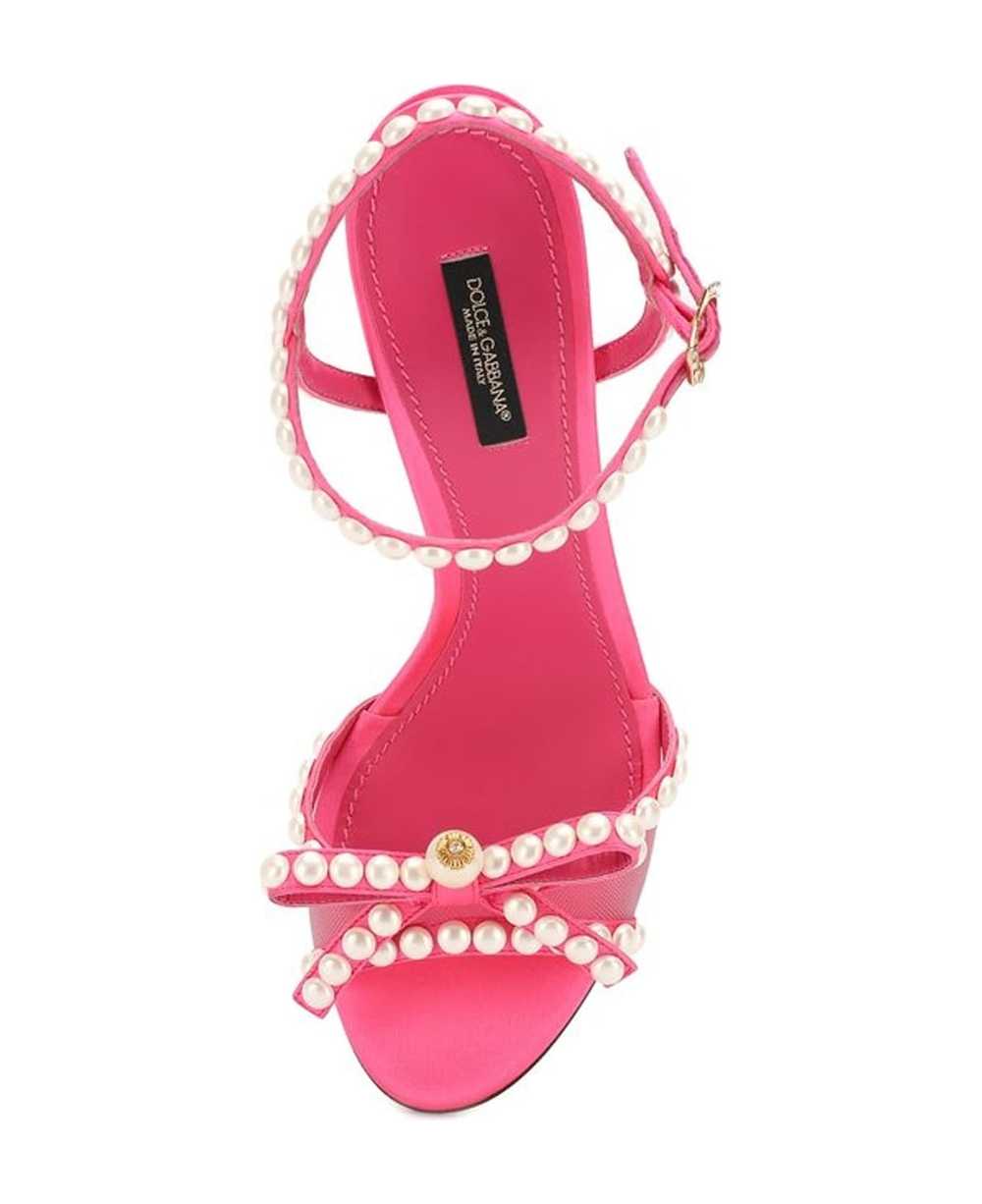 Dolce & Gabbana Pearl-embellished Sandals - image 4