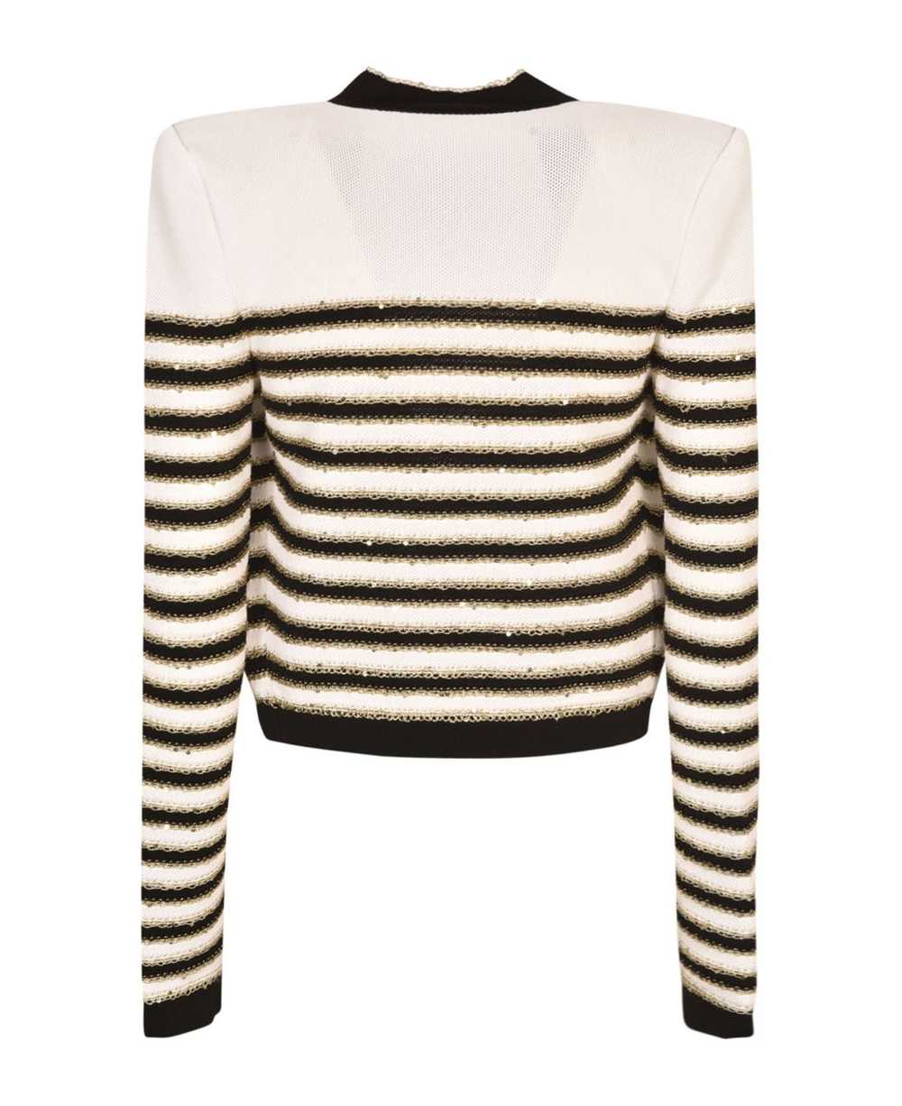 Balmain Stripe Detail Cardigan - image 2