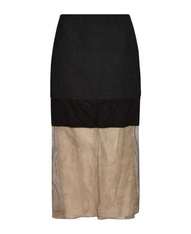 Prada Mesh Paneled Skirt