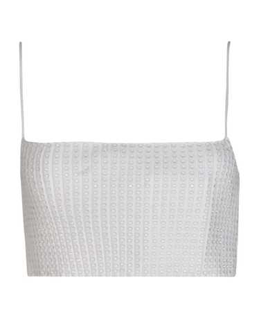 Alexander Wang Clear Crystal Rib Bandeau Bra