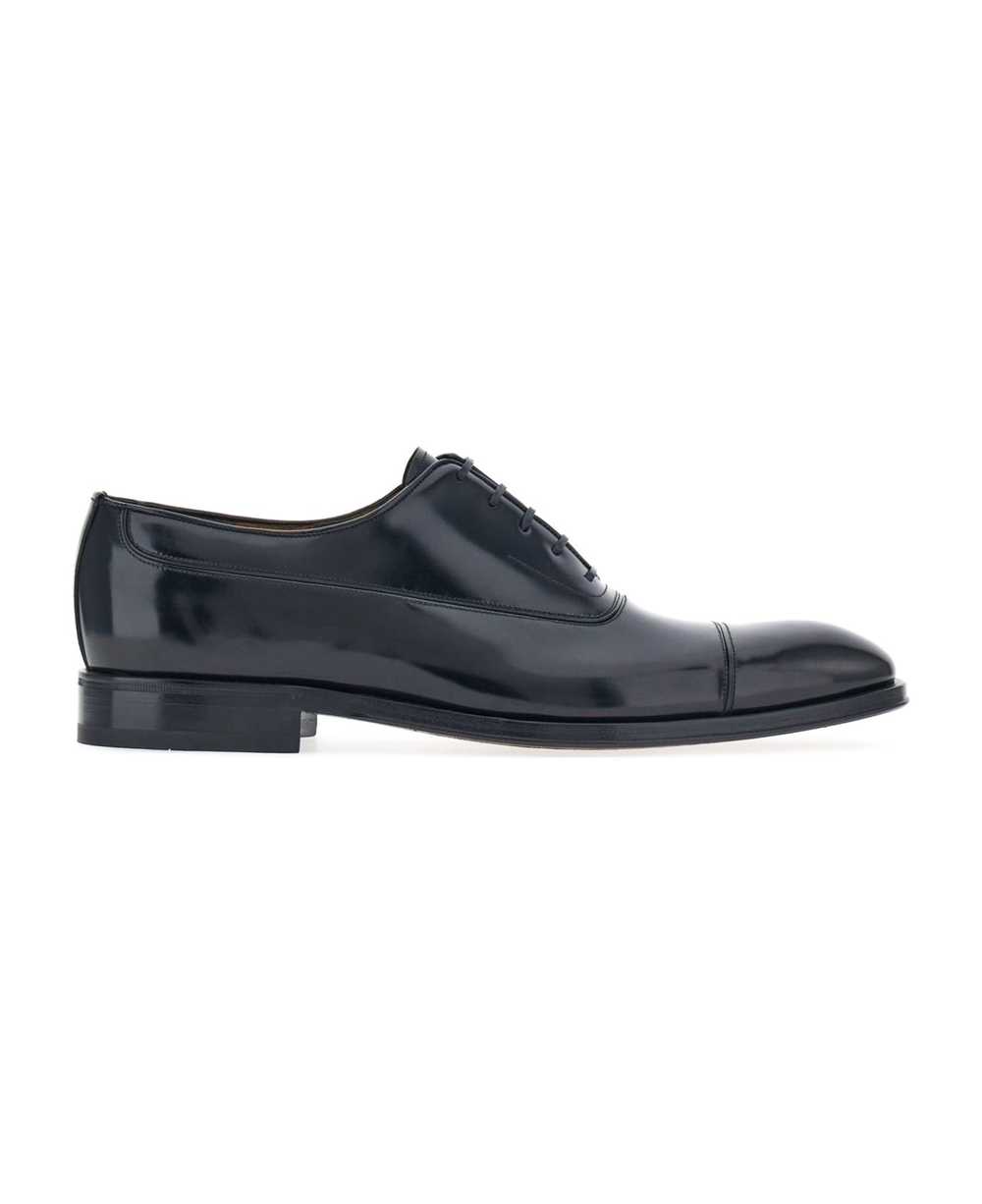 FERRAGAMO Black Calf Oxford Lace Up - image 1