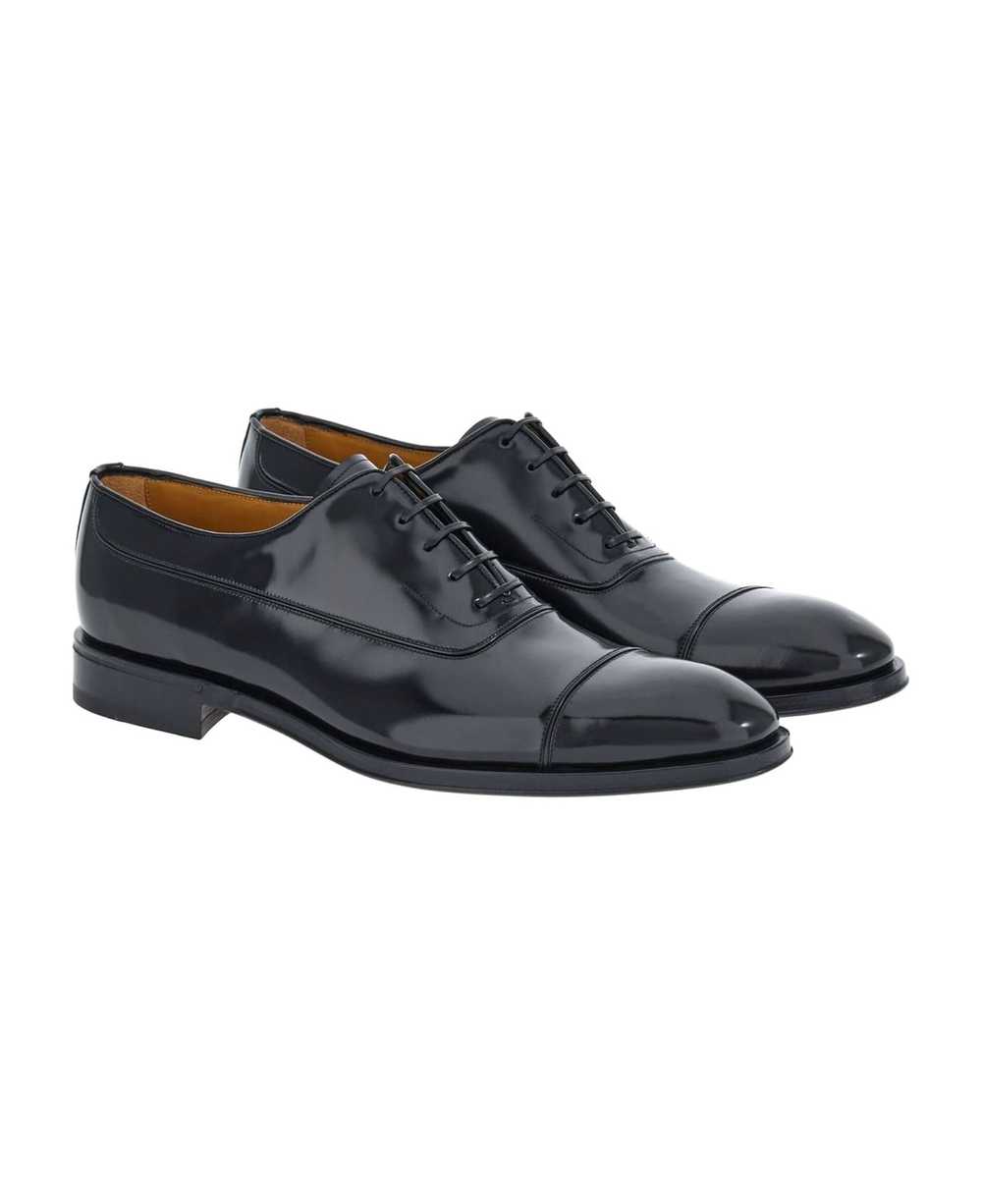 FERRAGAMO Black Calf Oxford Lace Up - image 4