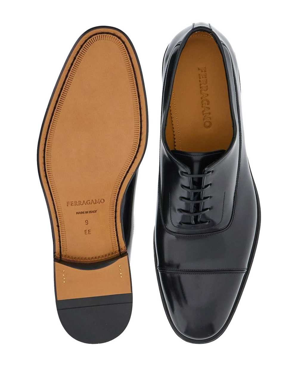 FERRAGAMO Black Calf Oxford Lace Up - image 5