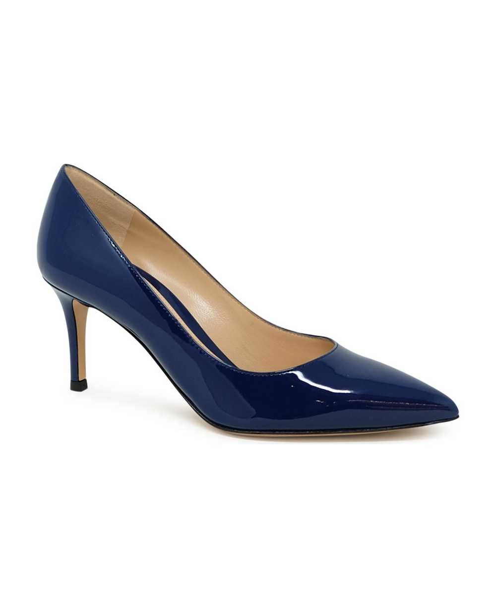 Gianvito Rossi G26770.70ric. Vernavy Navy Patent … - image 2