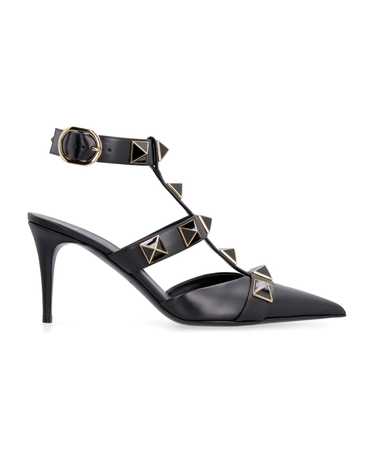 Valentino Garavani - Roman Studs Leather Slingbac… - image 1