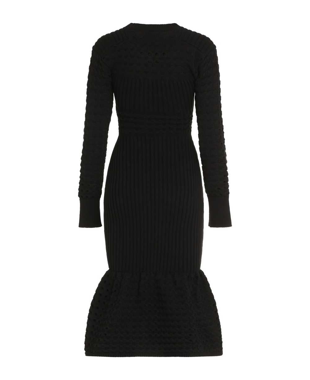 Alexander McQueen Ribbed Knit Midi Dress - image 2