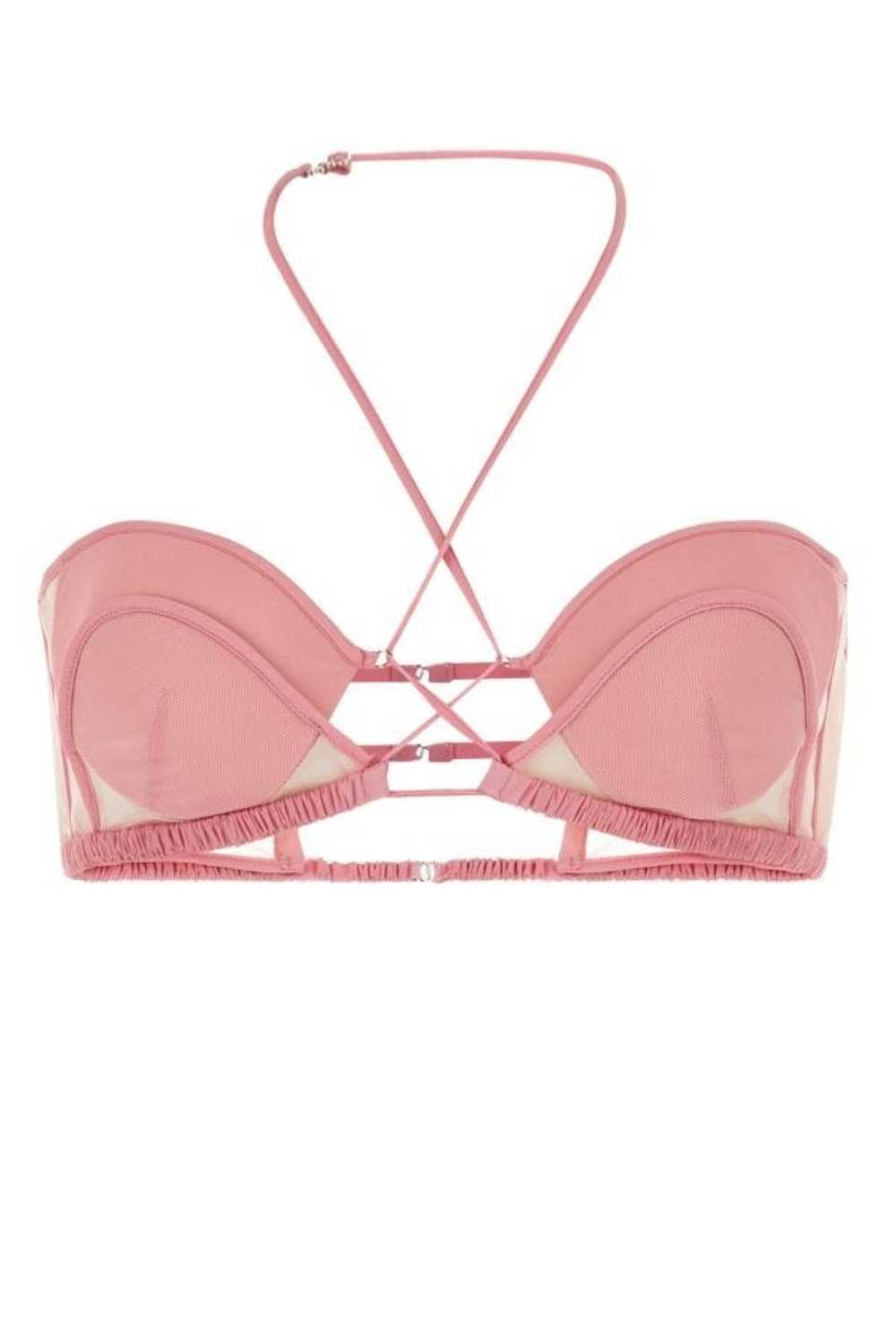 NENSI DOJAKA Pink stretch chiffon bra - image 1