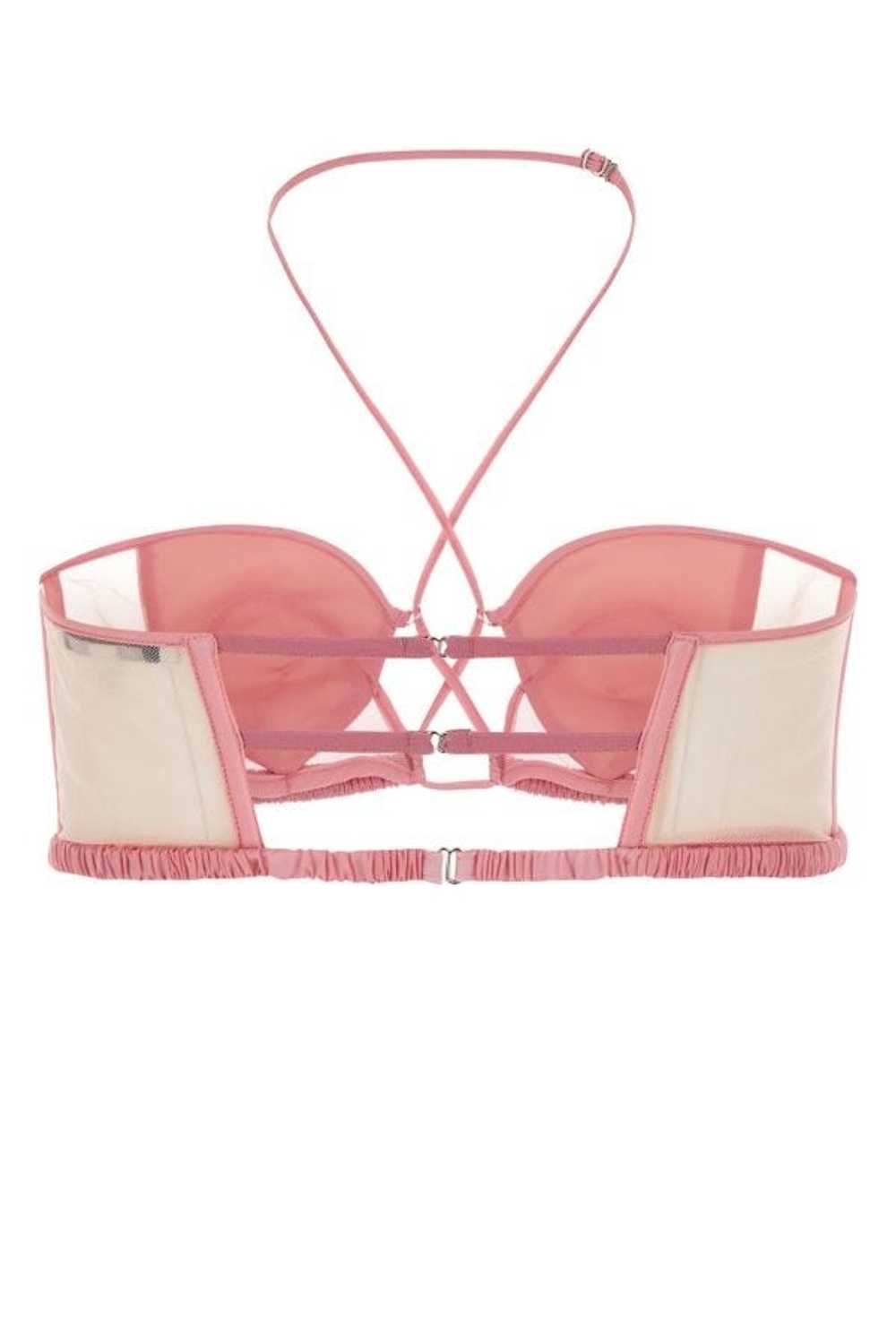 NENSI DOJAKA Pink stretch chiffon bra - image 2