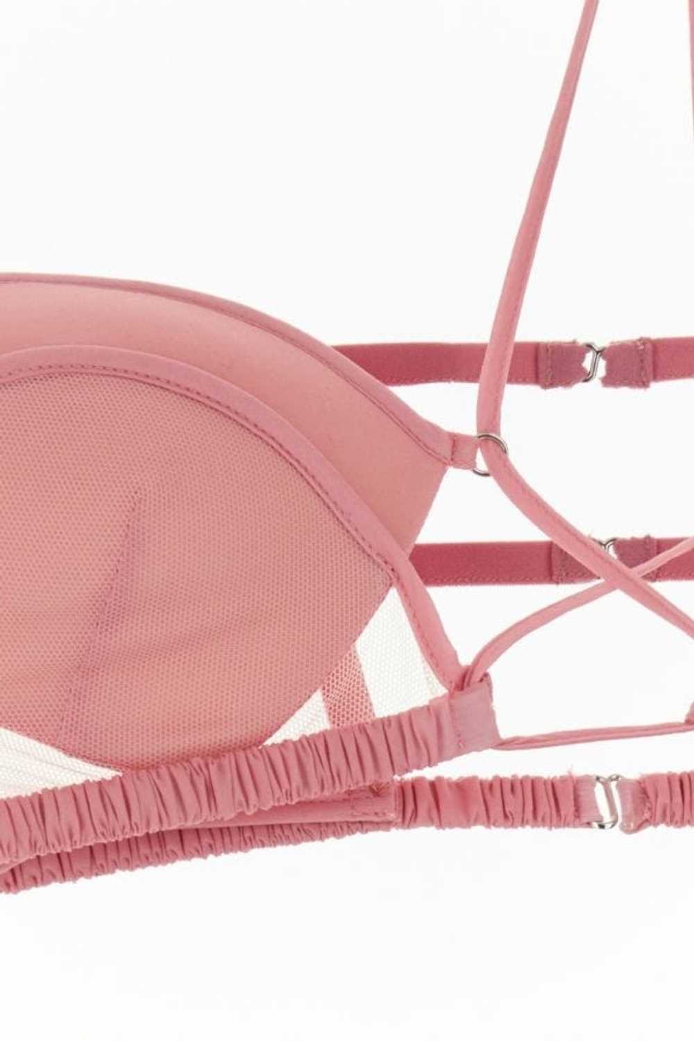 NENSI DOJAKA Pink stretch chiffon bra - image 3