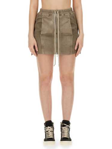 Rick Owens DRKSHDW COTTON DENIM MINI LIDO SKIRT