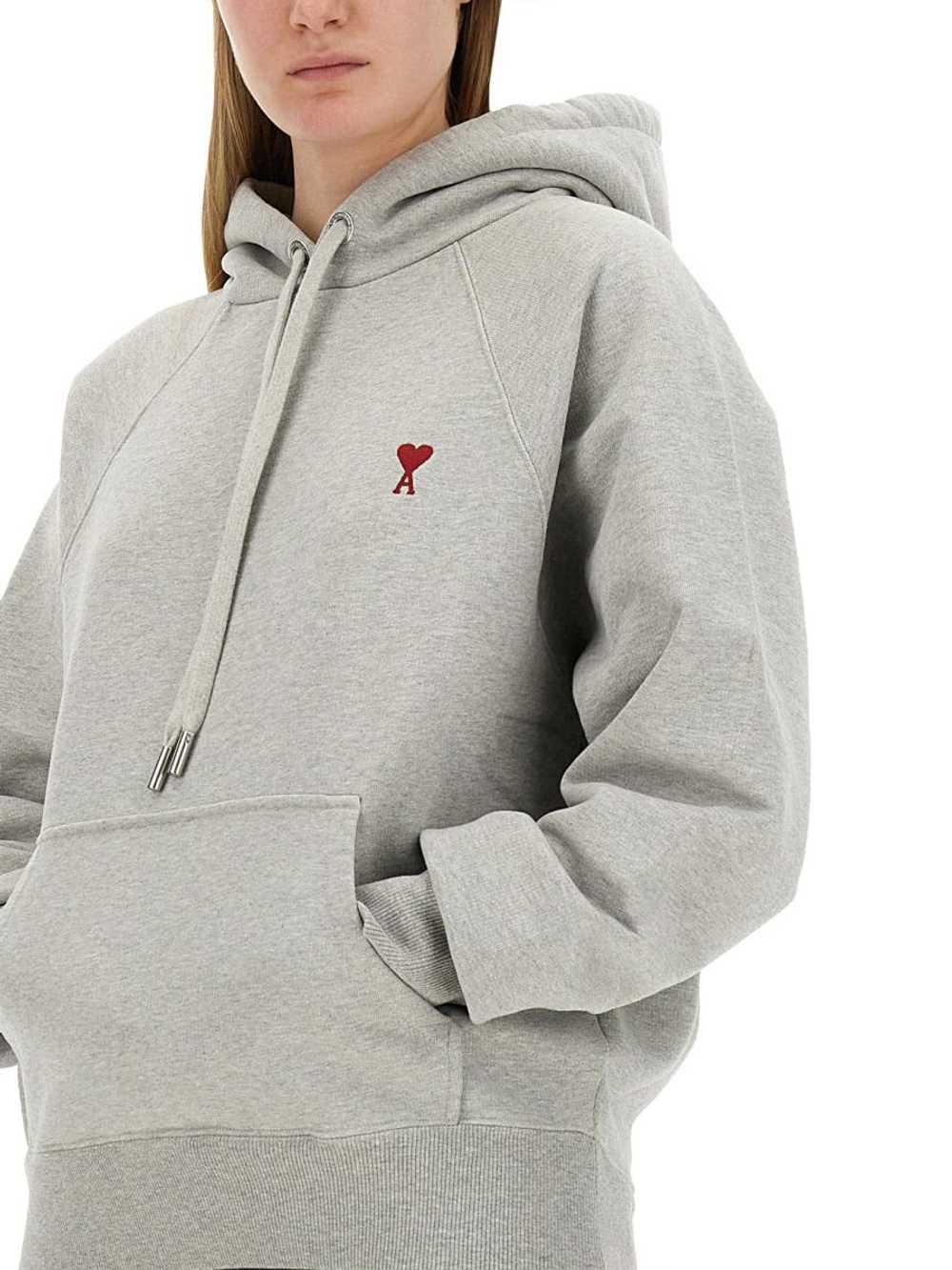 AMI PARIS SWEATSHIRT WITH LOGO EMBROIDERY UNISEX - image 6