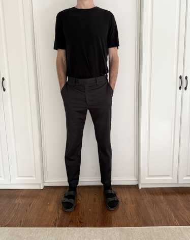 Acne Studios Black Cotton Slim Trousers