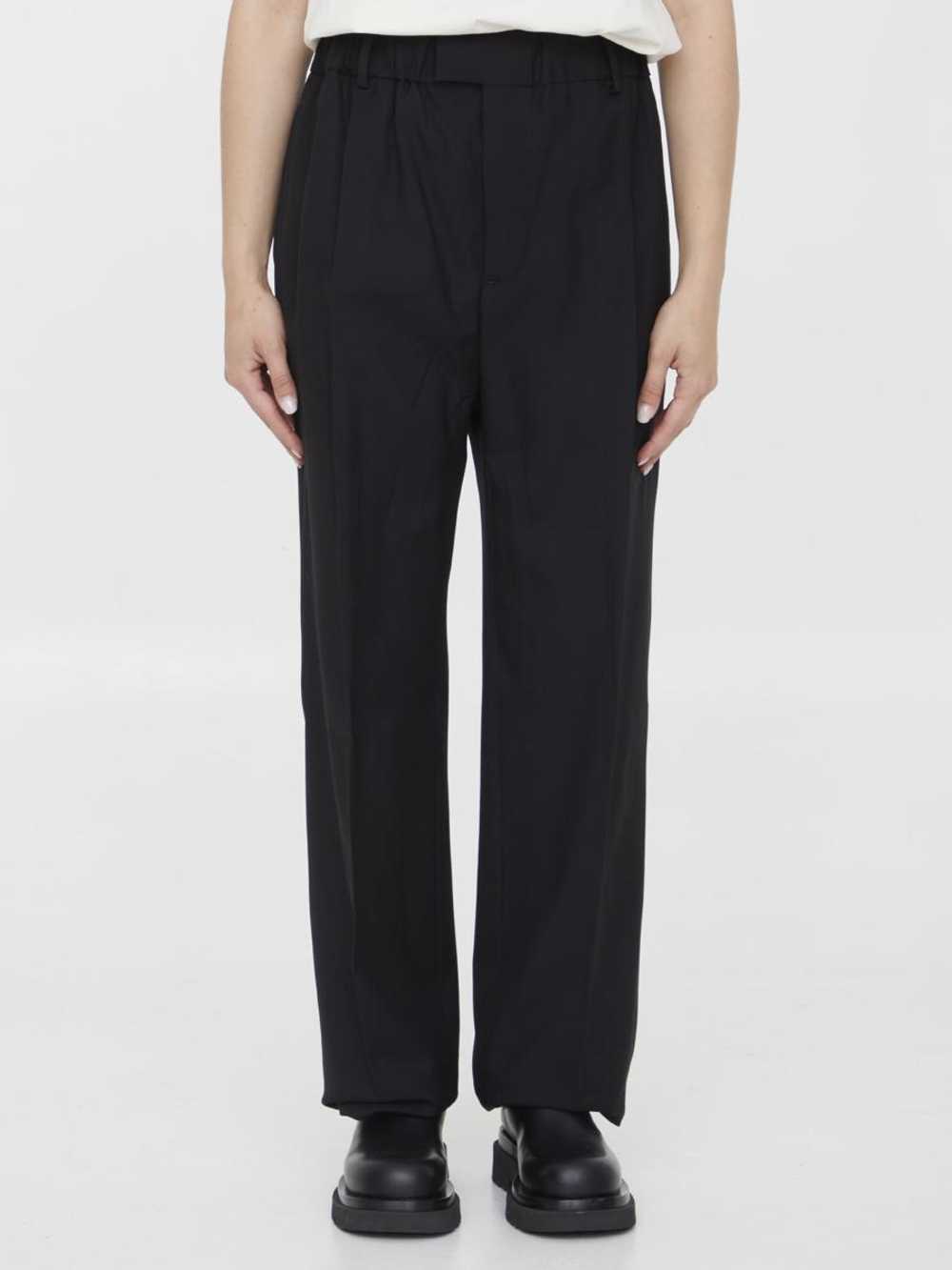 BOTTEGA VENETA BLACK WOOL PANTS - image 1