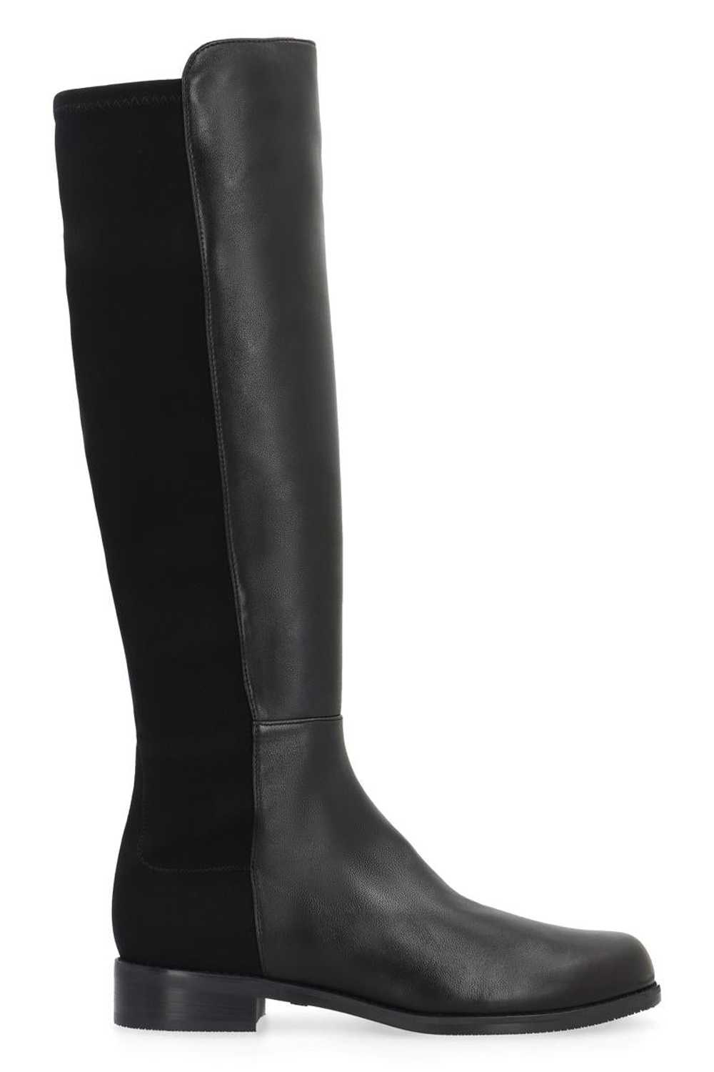 STUART WEITZMAN HALFNHALF LEATHER AND STRETCH FAB… - image 1