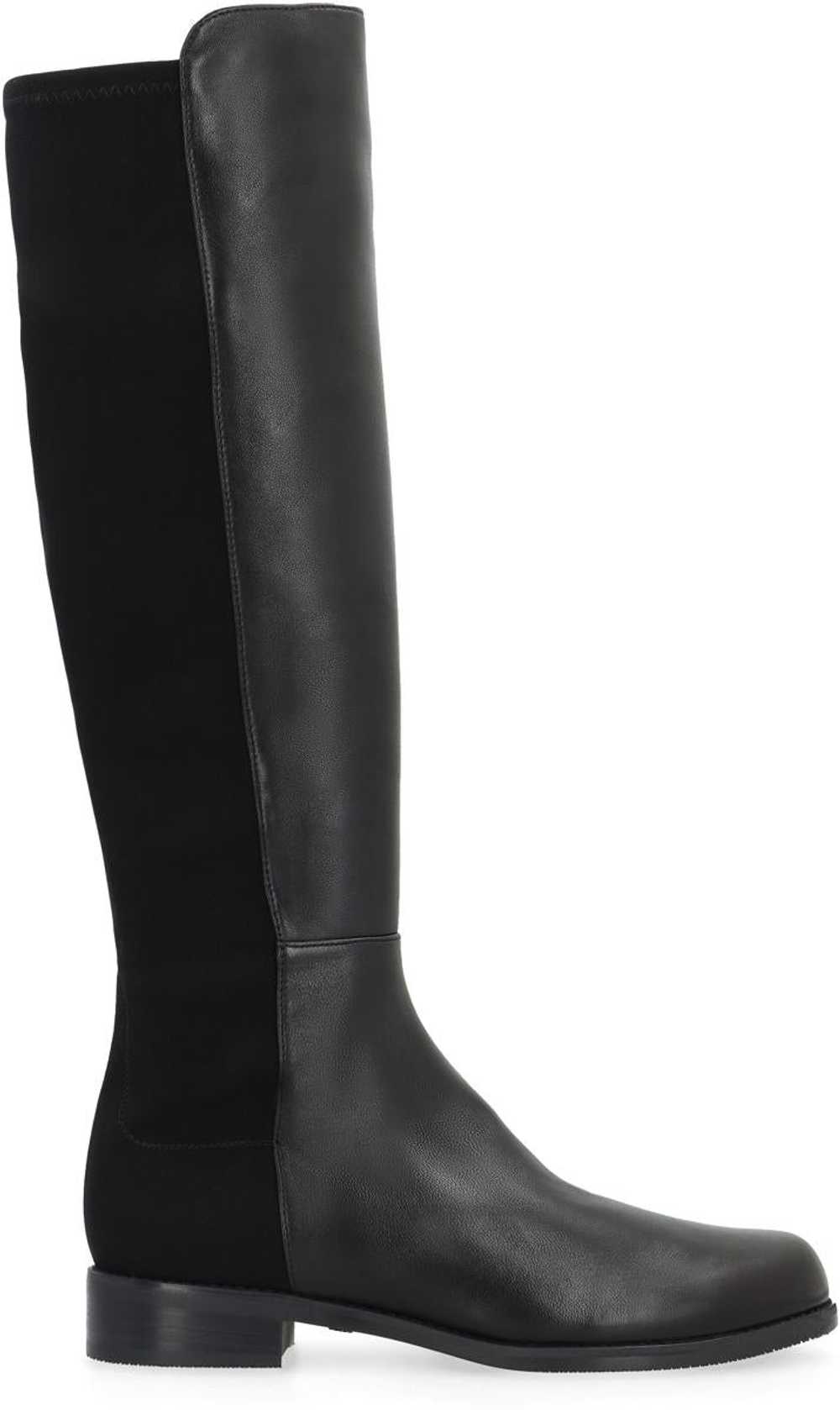 STUART WEITZMAN HALFNHALF LEATHER AND STRETCH FAB… - image 2