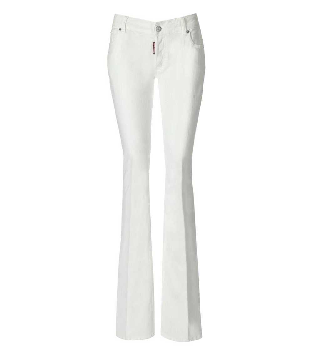 DSQUARED2 TWIGGY WHITE FLARE JEANS - image 1