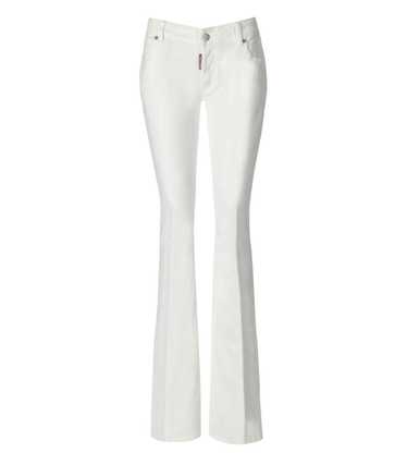 DSQUARED2 TWIGGY WHITE FLARE JEANS - image 1