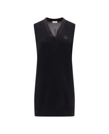 Moncler V-neck Panelled Dress