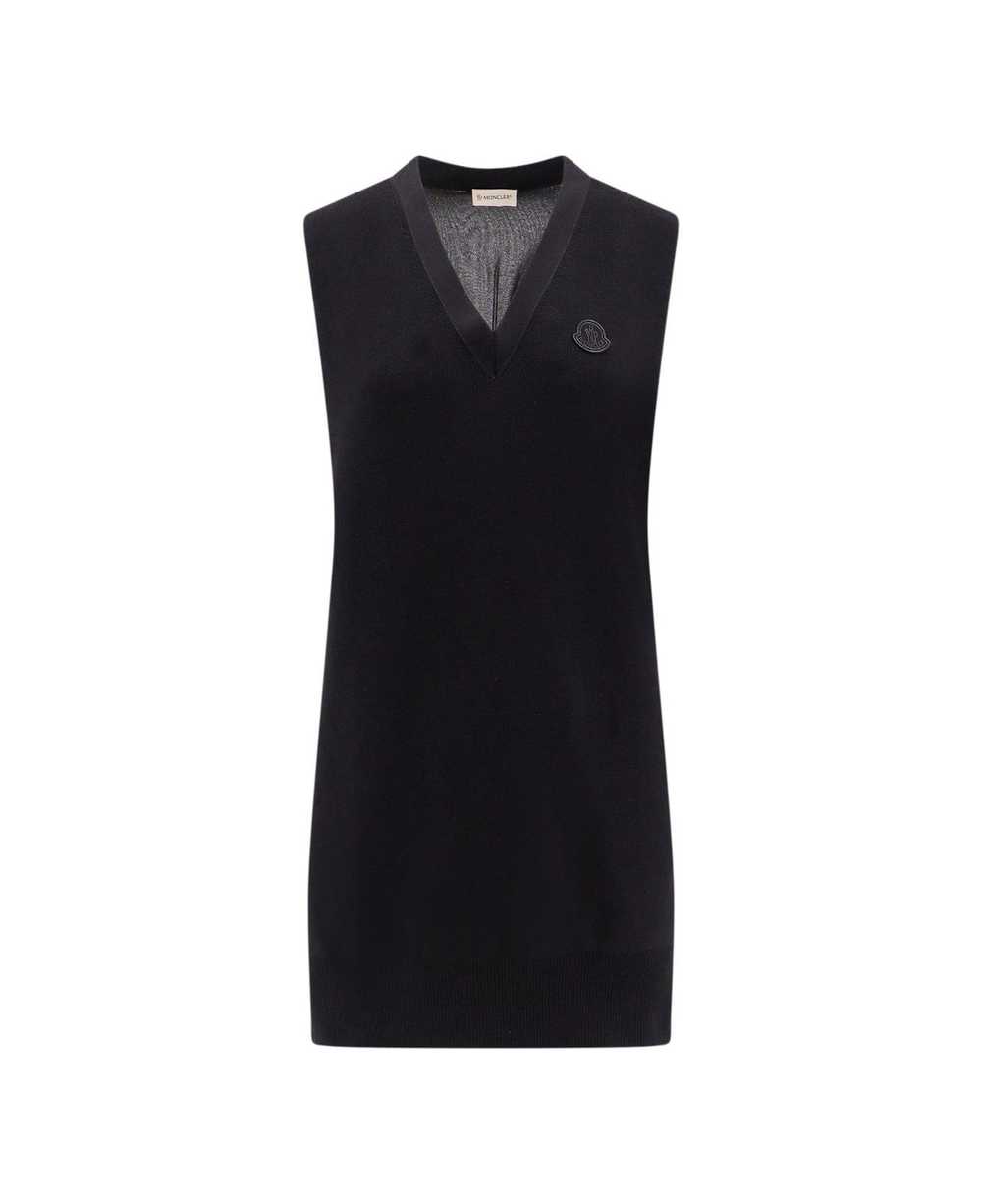 Moncler V-neck Panelled Dress - image 1