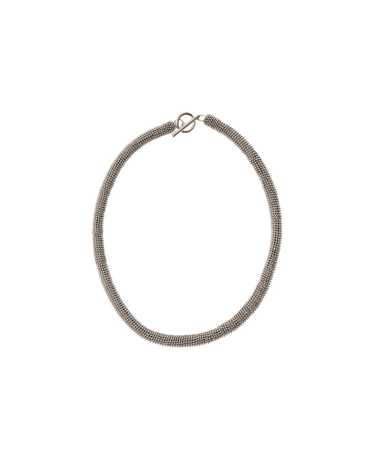 Brunello Cucinelli Silver-tone Necklace With Bead… - image 1