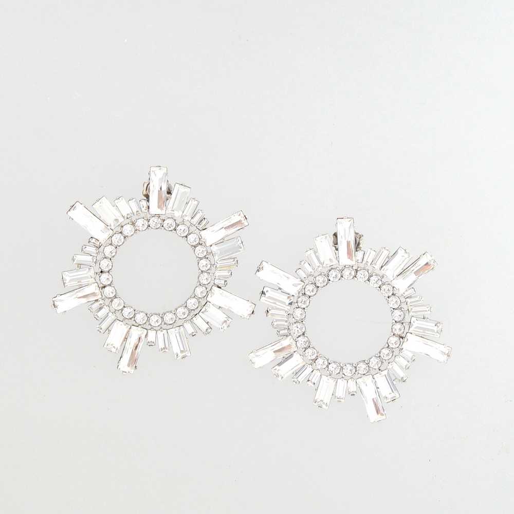 Amina Muaddi Begum Earrings White - image 1