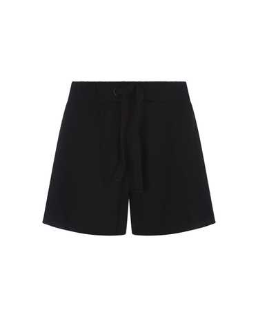 Moncler Black Viscose Shorts