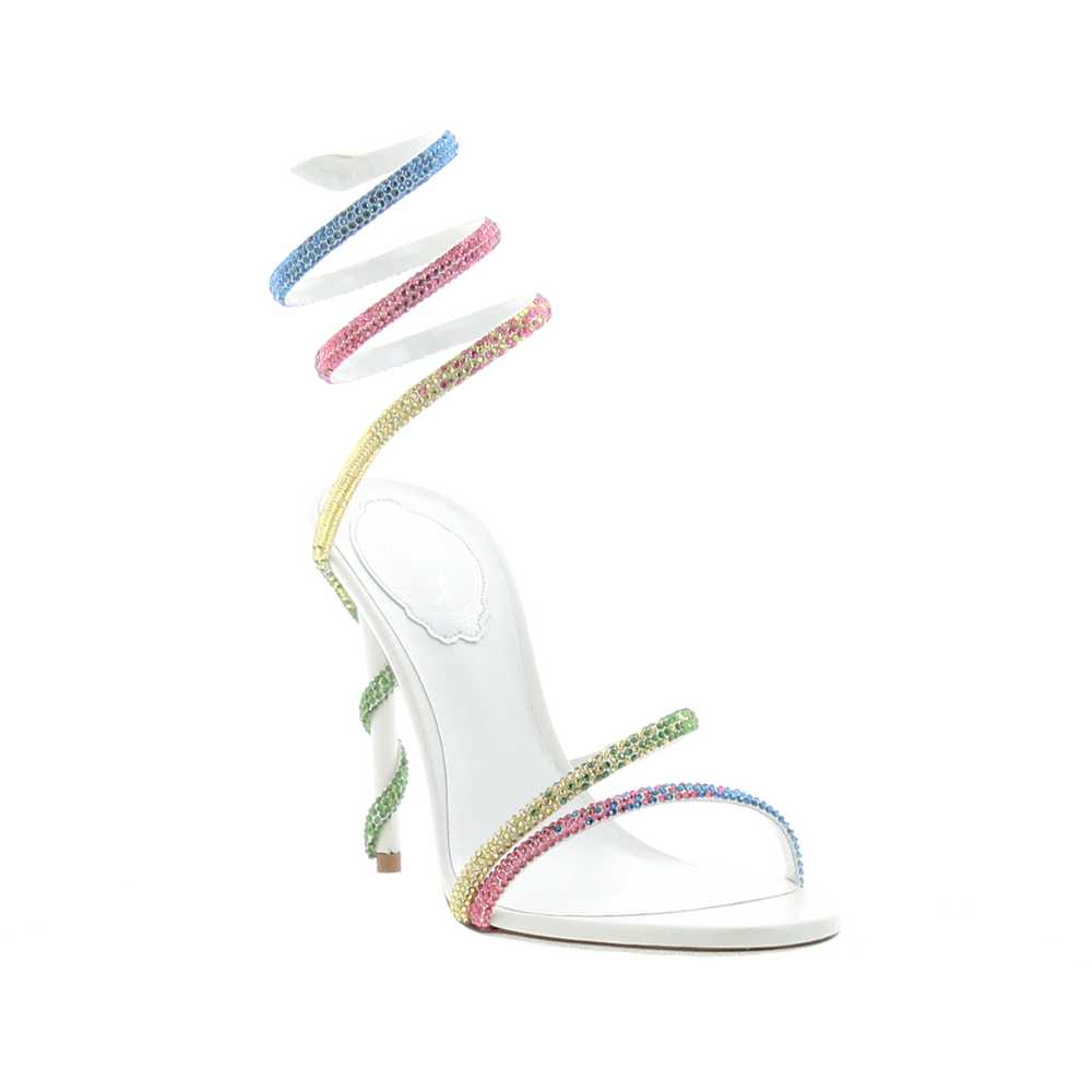 Rene Caovilla – Margot Sandal 105 White / Multico… - image 2