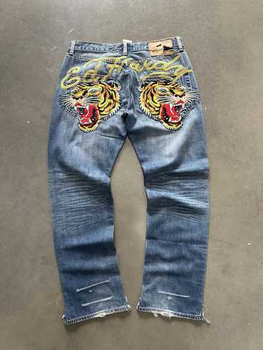 Ed Hardy × Vintage Vintage Ed Hardy Tiger Y2K Deni