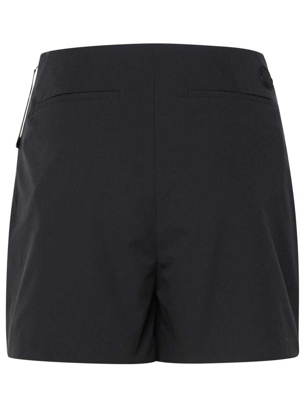 MONCLER BLACK POLYESTER BLEND SHORTS - image 3