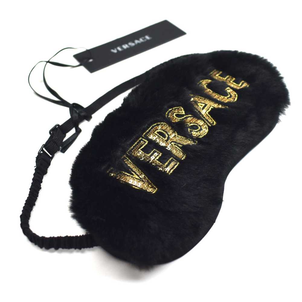 Versace Sequin Logo Plush Sleep Mask - image 3