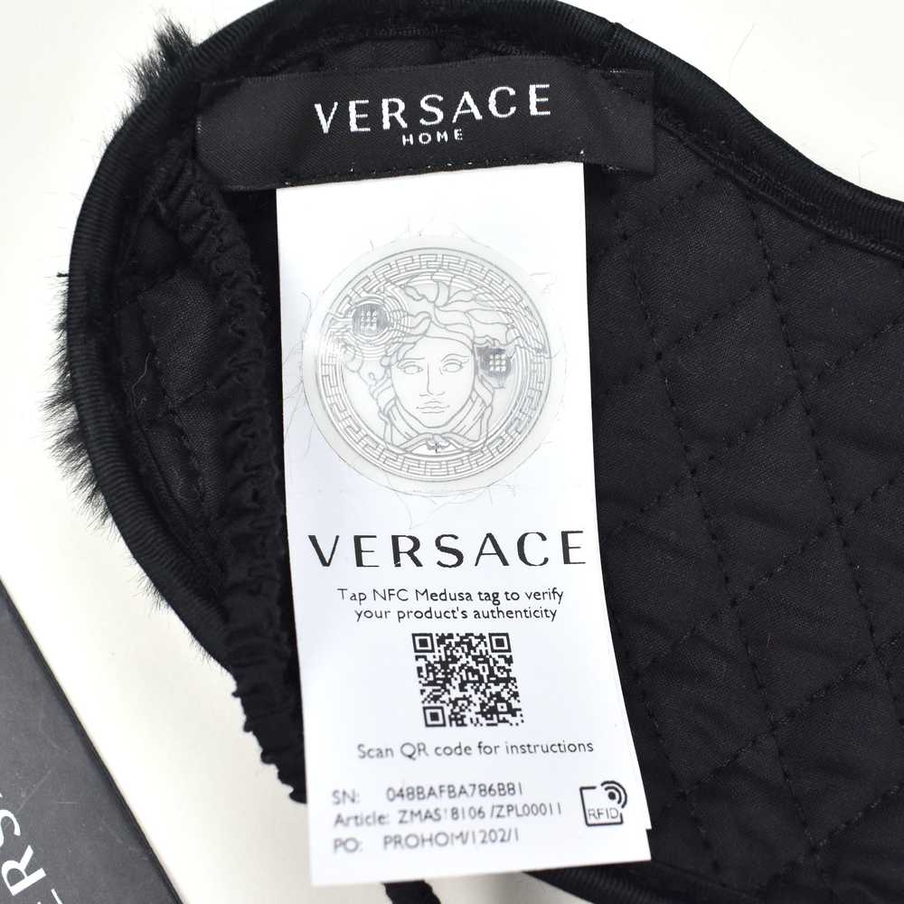 Versace Sequin Logo Plush Sleep Mask - image 6