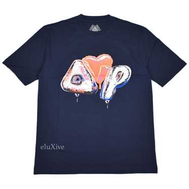 PALACE Inflator Balloon Logo T-Shirt Navy Blue FW… - image 1