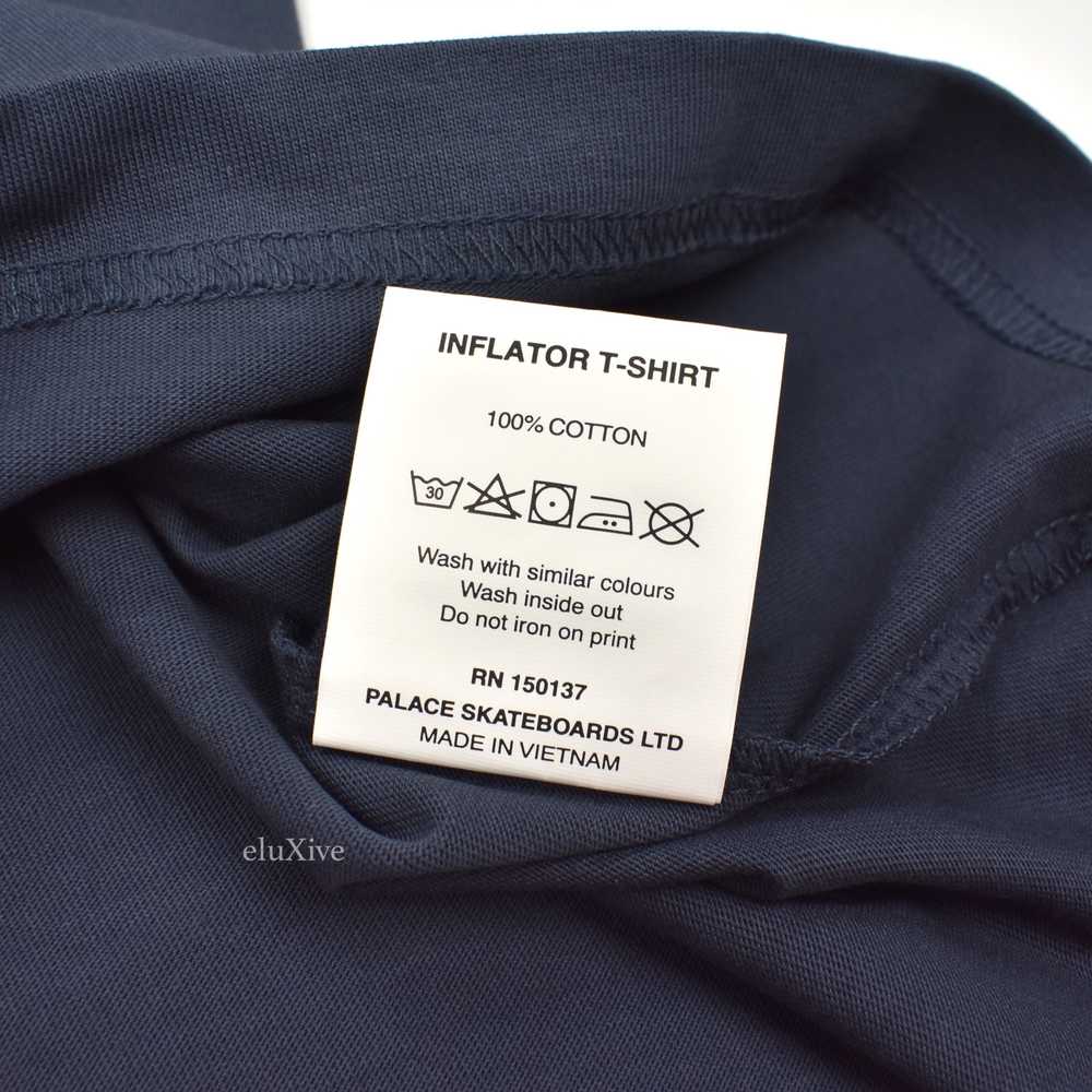 PALACE Inflator Balloon Logo T-Shirt Navy Blue FW… - image 6