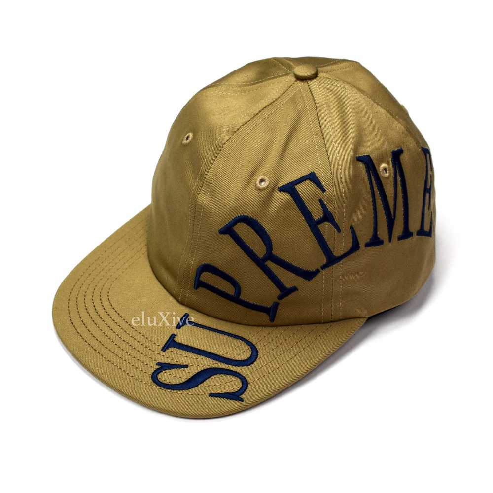 Supreme SS18 Tan Side Arc Logo Hat DS - image 1