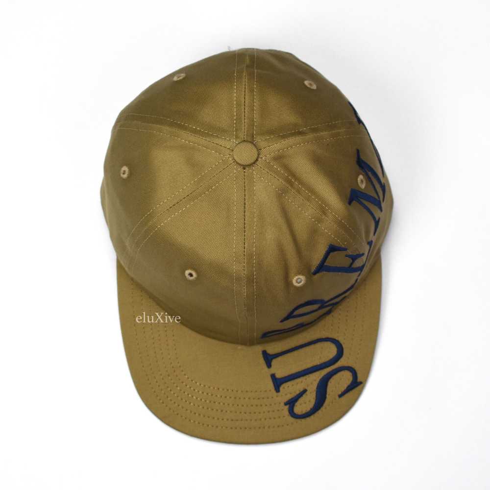 Supreme SS18 Tan Side Arc Logo Hat DS - image 8