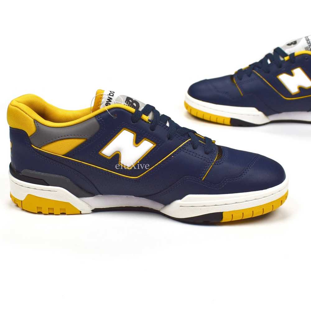 New Balance 550 Basketball Sneakers (Navy/Yellow)… - image 4